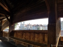This is the oldest covered wooden bridge in Europe. Originally built in 1333, it almost burned down in 1993 and most of its interior paintings were destroyed.