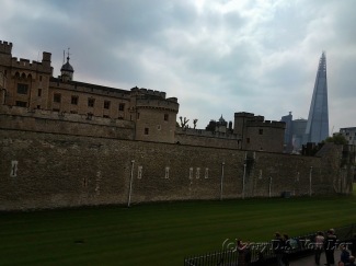 Tower of London with the Shard in the distance